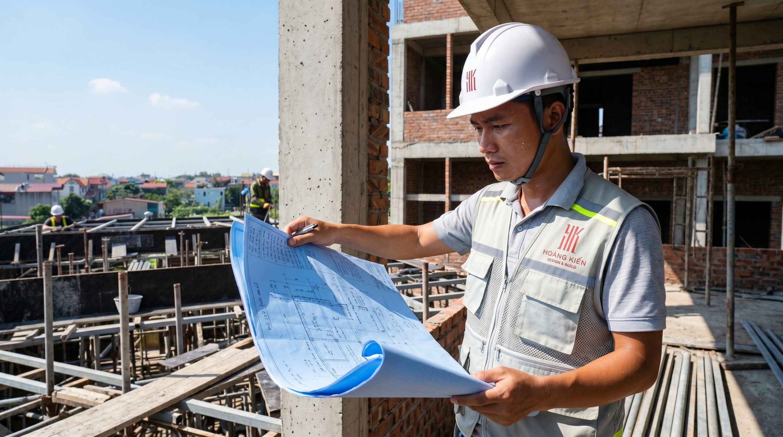 Thi công phần thô công trình nhà ở đúng kỹ thuật