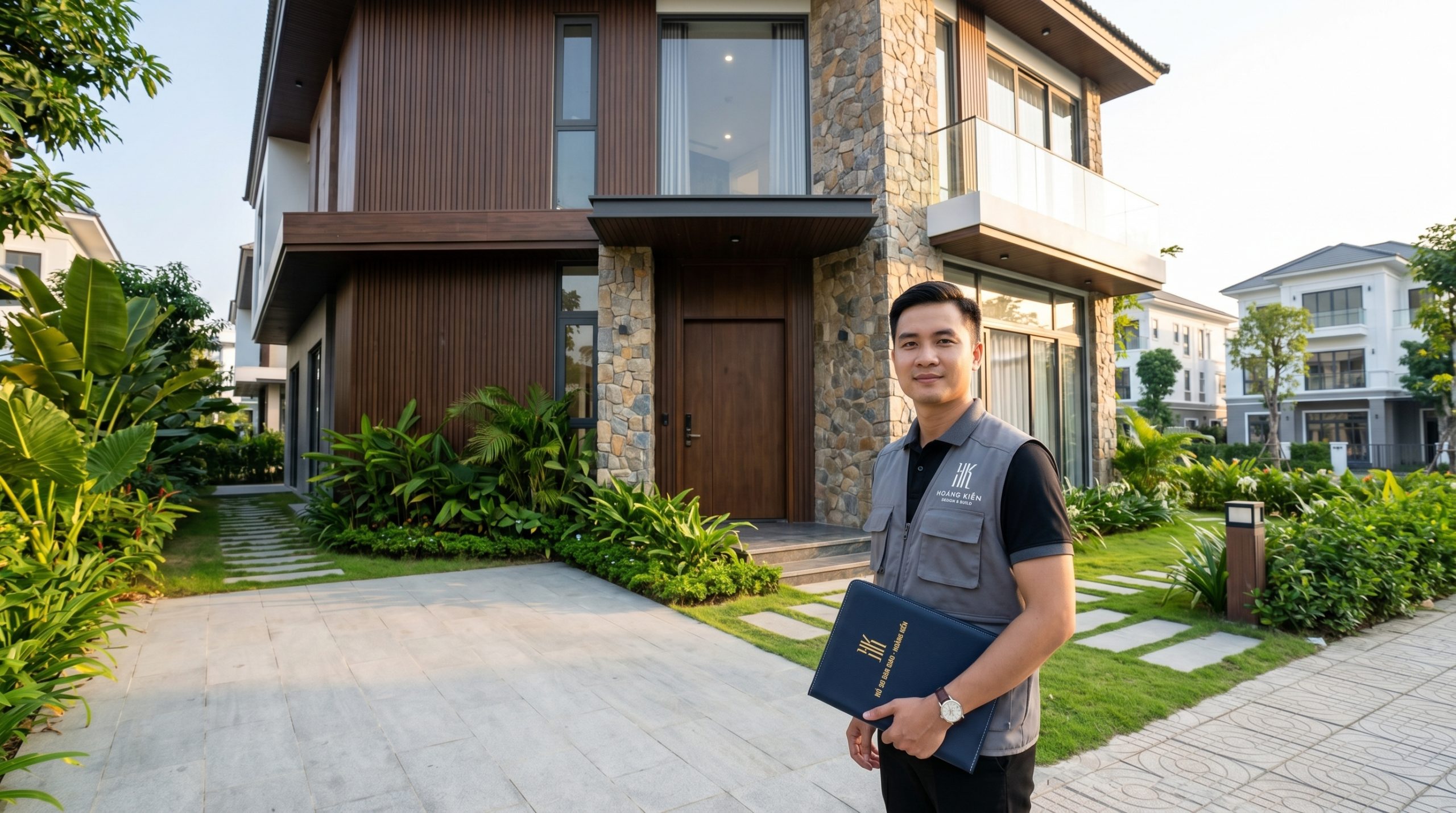 Công trình xây dựng hoàn thiện sau quá trình thi công chuyên nghiệp