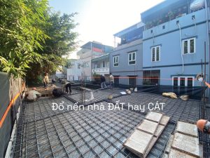 đổ nền nhà đất hay cát