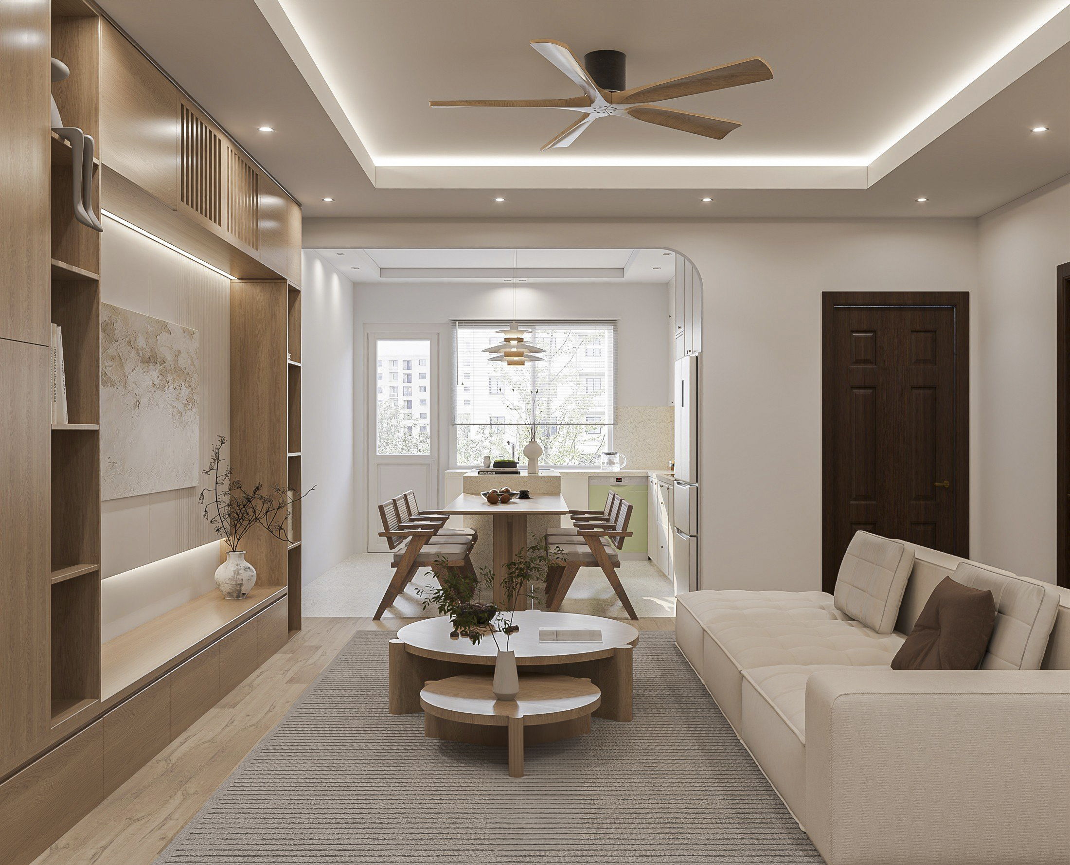 thiết kế phòng khách đẹp hiện đại