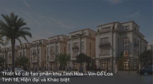 Thiết kế cải tạo phân khu Tinh Hoa – Vin Cổ Loa