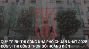 quy trình thi công nhà phố